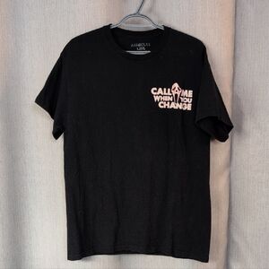ASSHOLES LIVE Men’s Black Short-Sleeve Graphic Tee - Call Me When You Change